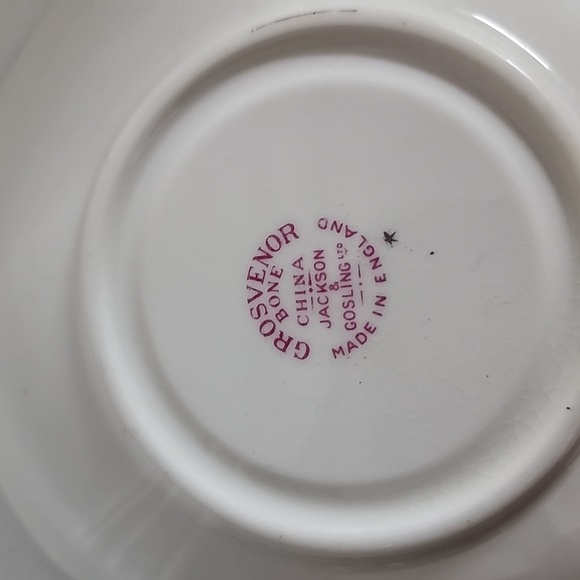 Grosvenor, Jackson, an Gosling Ltd., Bone China Teacup/Saucer, Floral Decoration - Picture 4 of 8